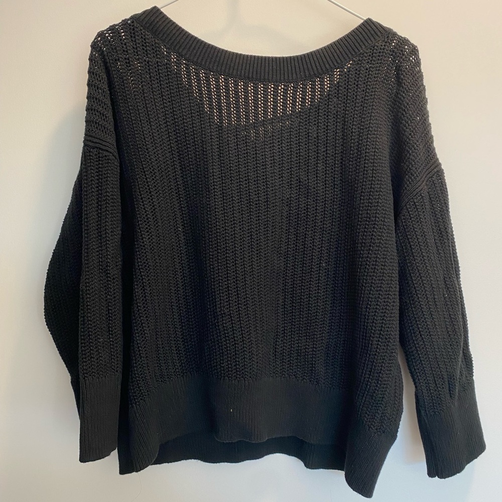 Gap black lace back sweater (new with tags!)